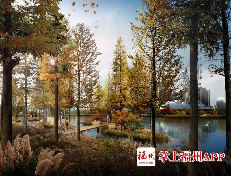 晋安湖公园明年建成！库容超西湖+左海