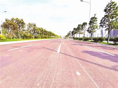 金滨路提升改造工程重要路段完工 预计下月底通车
